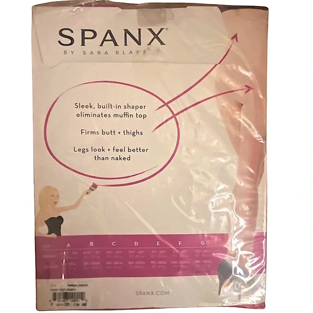 Spanx by Sara Blakely Super High Sheers Beige Sand Size F 240-300 lbs NEW